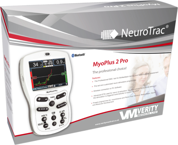 EMG Biofeedback Gerät - Elektrostimulator NeuroTrac MyoPlus 2 Pro Verpackung