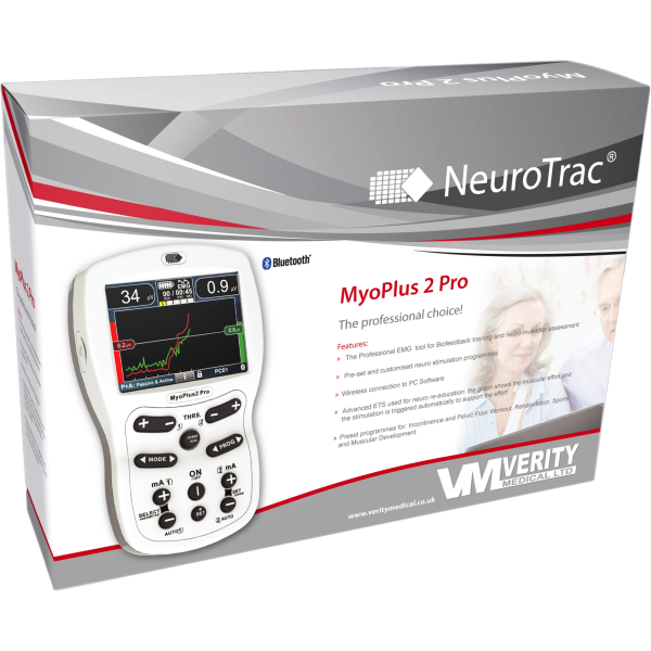 EMG Biofeedback Gerät - Elektrostimulator NeuroTrac MyoPlus 2 Pro Verpackung