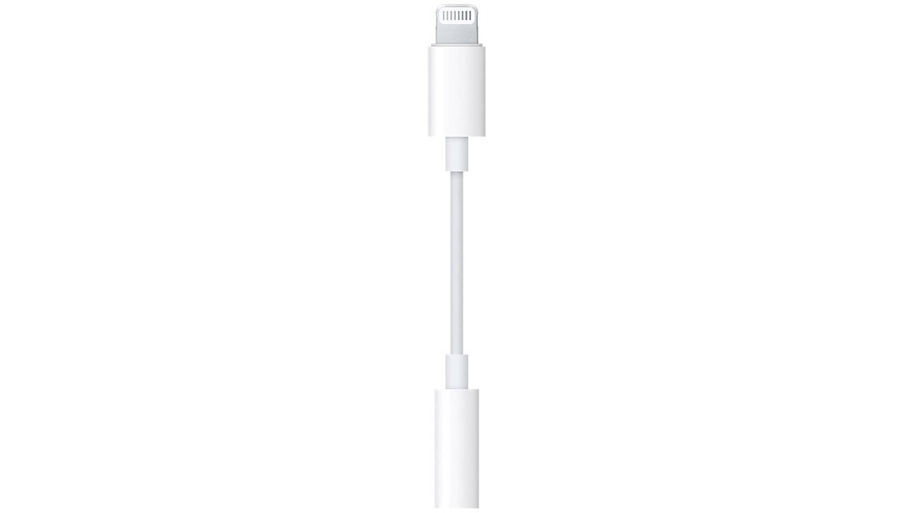Apple-iPad-iPhone-iPod-Adapterkabel-1x-Lightning-Stecker-1x-Klinkenbuchse-3.5-mm-Weiss